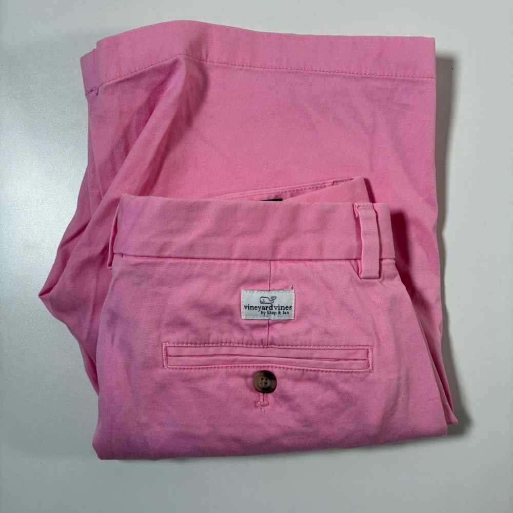Vineyard Vines Breaker Shorts 30 9"‎ Pink Stretch Cotton Chino